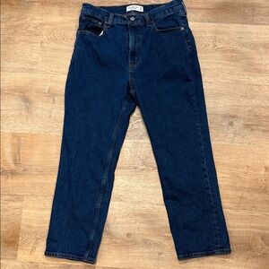 Abercrombie & Fitch The Ankle Straight Ultra High Rise Denim Jeans